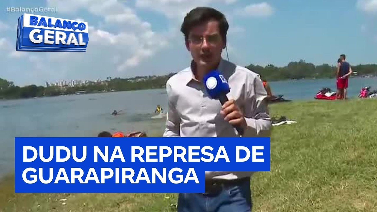 Dudu Camargo visita represa de Guarapiranga, a ‘ilha do amor’ na zona sul de SP