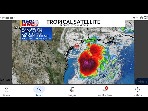 Tropical Storm Arthur ~ Welcome to El-Nino'