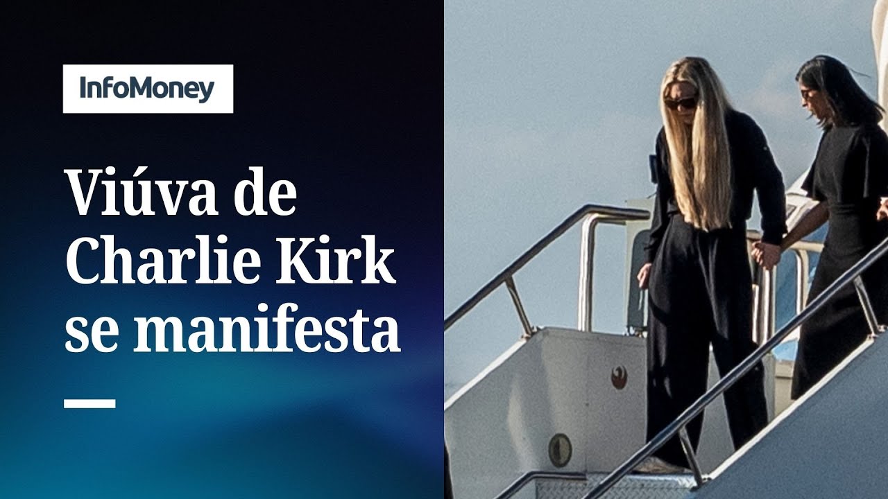 Viúva de Charlie Kirk se manifesta pela primeira vez e agradece Trump e JD Vance | InfoMoney News