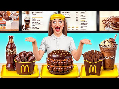 Abrimos Nuestro Propio McDonald's de Chocolate en Casa por Multi DO Challenge