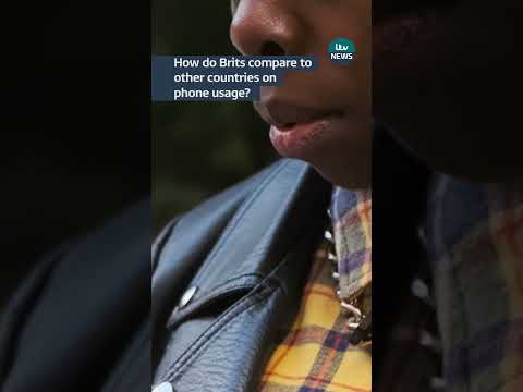 How do Brits compare to other countries on phone usage? #itvnews