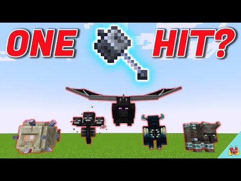 Can Mace ONE-HIT Every BOSS in Minecraft? (Ender Dragon, Wither, Warden...)