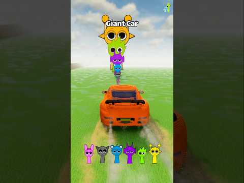 Big And Small Cars vs Big And Small Sprunki | #shorts