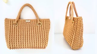 CANHOTA | Bolsa de Crochê Inteira, Prática e Rápida de Fazer