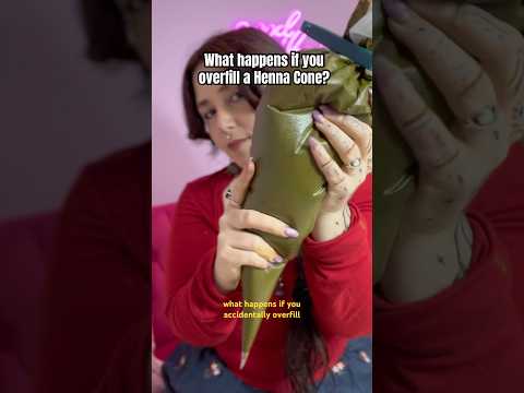 What To Do If You OVER-FILL a Henna Cone! #mehndi #henna #tattoo