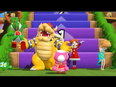 Lucky Day for Yoshi? Mario Party 9: Step It Up Mode - Yoshi vs Bowser vs Daisy vs Rosalina