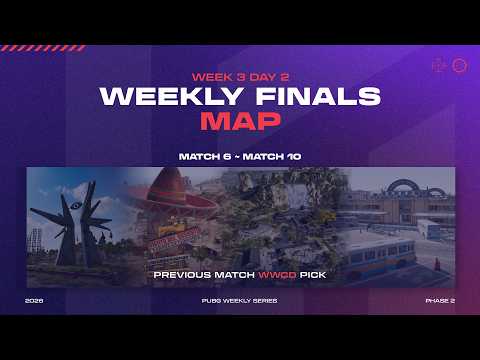 (MAP) 위클리 파이널 WEEK 3 DAY 2 ⎮ 2026 PWS [배틀그라운드] [배그]