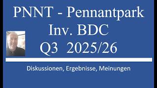 BDC Rant: PNNT Pennantpark Q3 2026