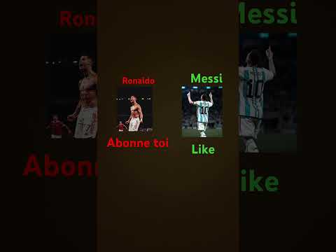 Ronaldo ou Messi