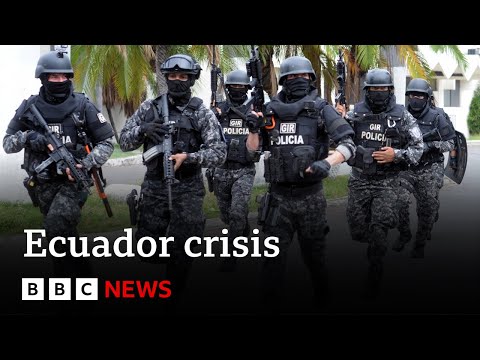 Ecuador crisis - President declares country at war with drugs gangs | BBC News