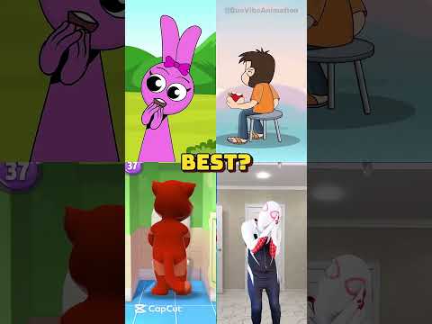 Squeaky PRANKED Spider-man - who is the best???  🤣 (Animation Meme #spiderman #shorts