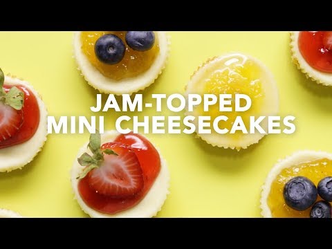 Jam-Topped Mini Cheesecakes