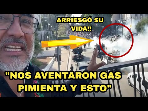 ACABA DE PASAR! VICENTE SERRANO MUESTRA EN VIVO COMO LES AVENTARÓN GAS Y LES QUITAN ACREDITACIÓN