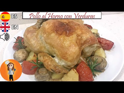 Fácil y Jugoso Pollo con Verduras al Horno | Receta de Cocina en Familia