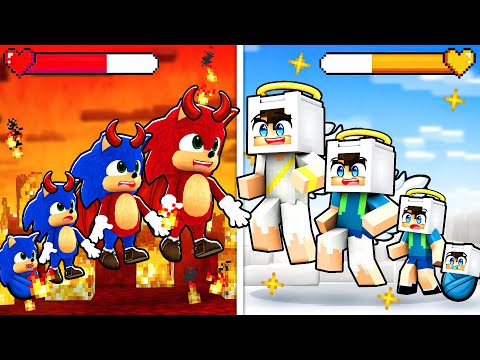 ŞEYTAN Bebek Sonic vs MELEK Enes EVRİM SAVAŞI! 😇😈 Minecraft