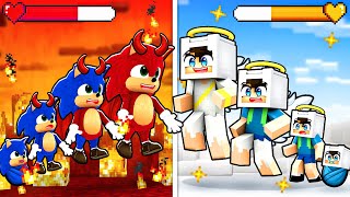 ŞEYTAN Bebek Sonic vs MELEK Enes EVRİM SAVAŞI! 😇😈 Minecraft