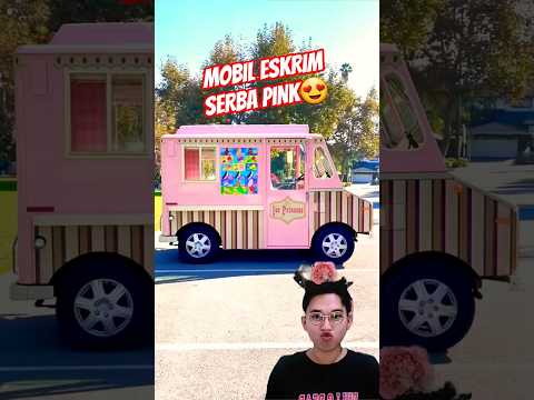 MOBILNYA JADI KECIL⁉️ MOBIL ESKRIM PINK😱😍
