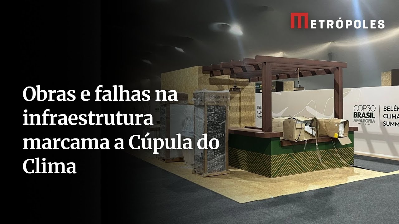 Cúpula do Clima começa com obras em curso e falta de energia e água