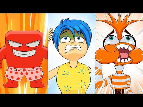 Inside Out 2 - The Nightmare of JOY, ANXIETY,... Living with ANGER! Inside Out 2 Cartoon Animation