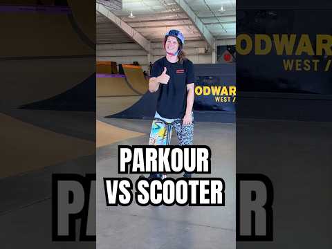 PRO PARKOUR ATHLETE TRIES SCOOTER 😱