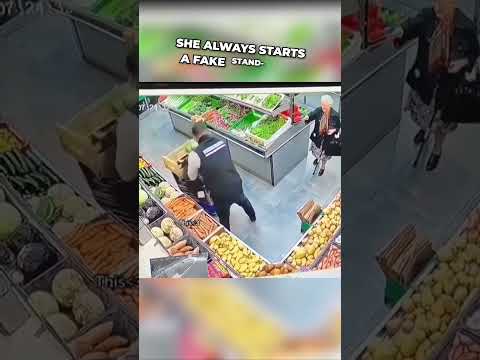 Grandma and worker have an AMAZING VEGETABLE STAND-OFF! ❤️ #shorts