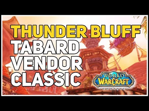 Thunder Bluff Tabard Vendor WoW Classic