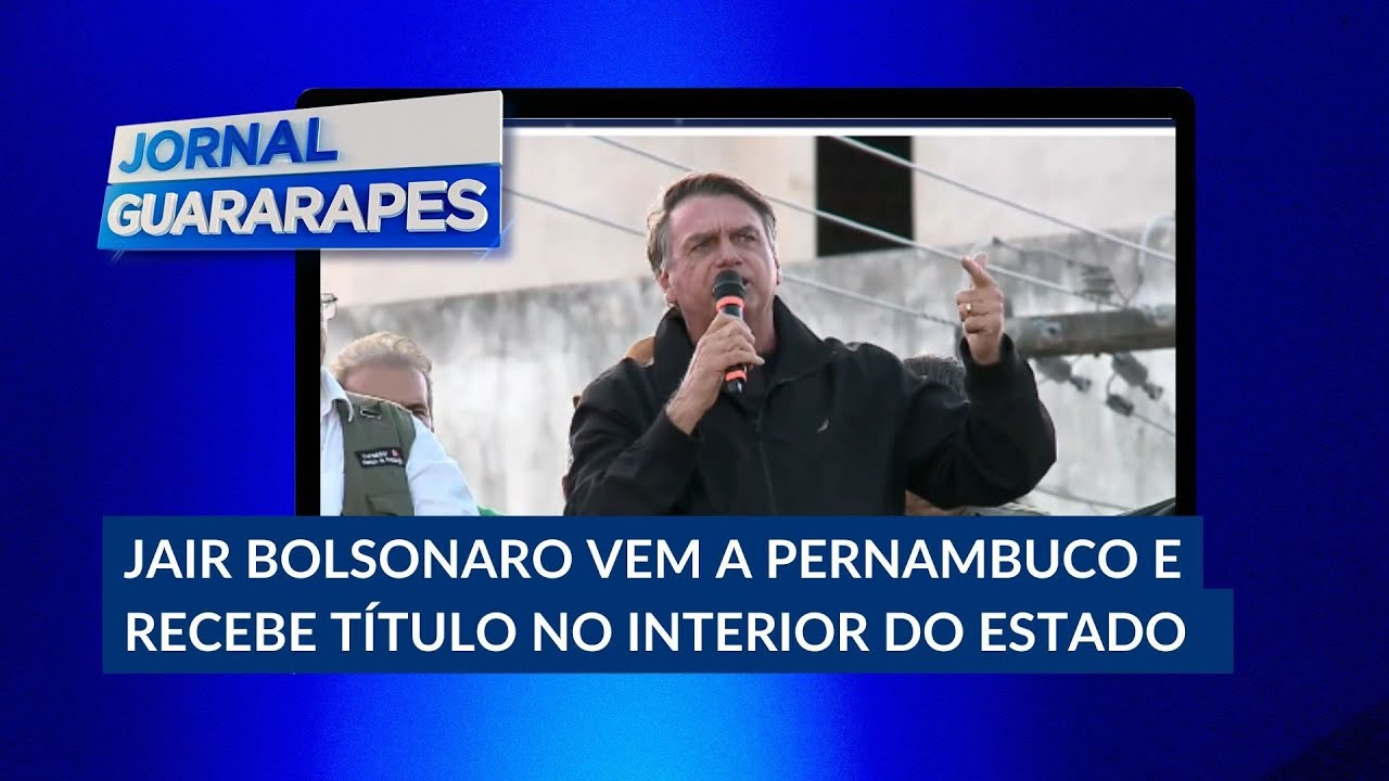Jair Bolsonaro vem a Pernambuco e recebe t&iacute;tulo