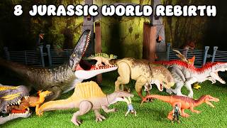 8 New Jurassic World Rebirth Dinosaur Toys Unboxed Today 2025 Mattel Dino Toys | Amazing Dinosaurs