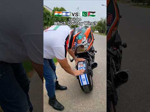 Battle of the Flags 🌍💪🏼 #bikes #viral #explore #famous #israel #netanyahu #iran #khamenei #usa