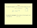 Geometric Area and Perimeter Concepts