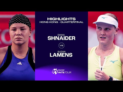 Diana Shnaider vs. Suzan Lamens | 2024 Hong Kong Quarterfinal | WTA Match Highlights