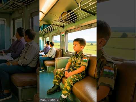 Indian army baby saved train from terrorists in jungle 😭 #ai #army