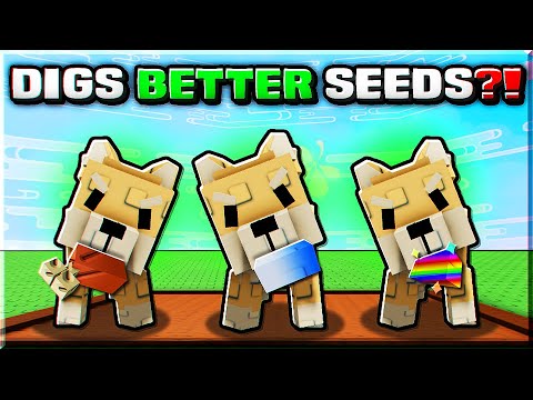 Using Only Seeds My SHIBA INU DIGS UP! (BETTER SEEDS?) | Grow a Garden