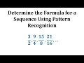 Understanding Sequences and Formulas