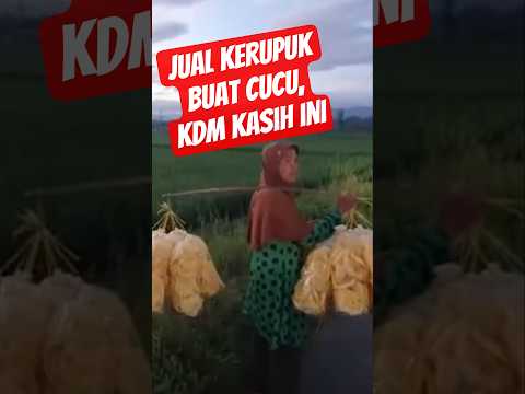 jual kerupuk buat cucu, kdm kasih ini #dedimulyadi #kdm #kangdedimulyadi #gubernurjabar