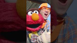 Elmo! Be Careful Driving that Excavator 🚜! Blippi is HERE to HELP😊! #shorts #sesamestreet