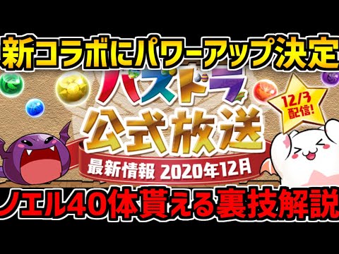 公式放送が来た！進化情報に新コラボも！+ノエル大量配布がキタ！！！【パズドラ】