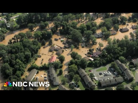 YouTube video thumbnail: Heavy Rain, Flooding in North Carolina due to Tropical Depression Chantal