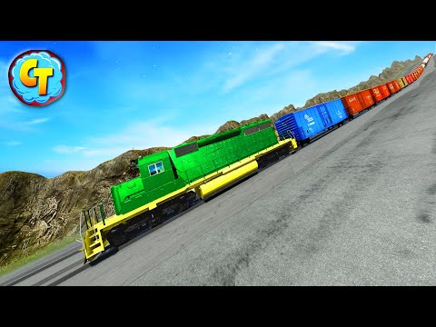 MELTING Brakes Freight Trains High-Speed Accidents #46 ✅ BEAMNG.Drive STREAM