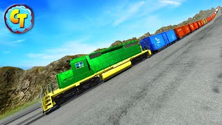 MELTING Brakes Freight Trains High-Speed Accidents #46 ✅ BEAMNG.Drive STREAM