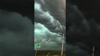 Bright blue WIND BAG ON STEROIDS in North Dakota