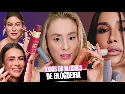 QUAL O MELHOR BLUSH DAS BLOGUEIRAS EM STICK: BOCA ROSA, NIINA SECRETS OU MARI SAAD
