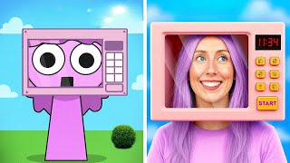 ¡De lo Normal a Sprunki Aqua! 🧊 Desafío Épico de Renovación DIY