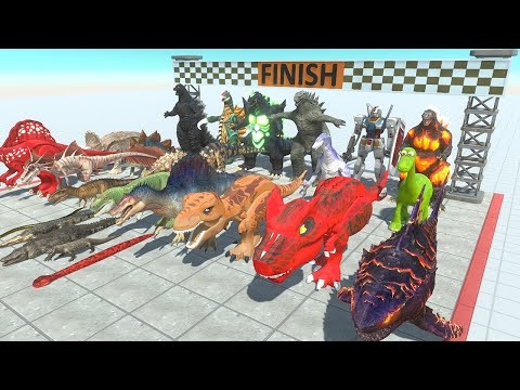 Hammer Trap + Spike & Level Trap! Epic Dinosaurs Battle & Animal Fights ARBS Animal Revolt Battle