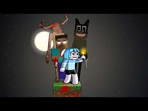 เอาชีวิตรอดบน One Block สยองขวัญ | Minecraft One Block Horror