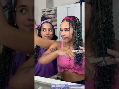Inspiração de penteado com faixa!💗⭐️ #cachos #finalizacoes #cabelocacheado #penteados