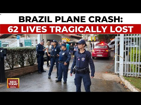 Tragic Plane Crash in Brazil: Plane Spirals Downward with 62 People Onboard | India Today