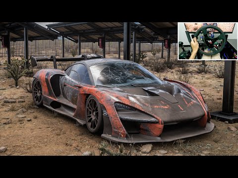Rebuilding McLaren Senna 1180HP - Forza Horizon 5 | Simagic Alpha Ultimate gameplay