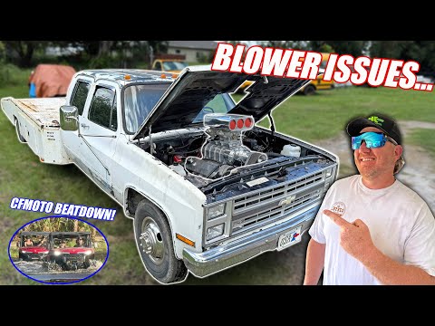 Our Blown Squarebody Ramp Truck Is BACK!!! Kinda... + We Have A SXS Bog Session!!!