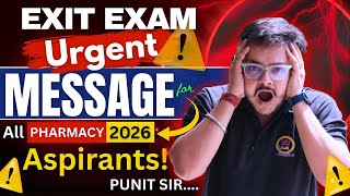 Exit Exam New Update 2025 | D.Pharma Exit Exam | Exit Exam New Update | PCI Latest Update | #dpee